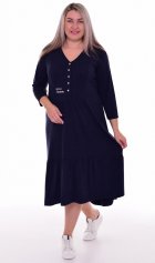 *Платье женское Ф-1-071ж (темно-синий) от компании Новое Кимоно, г. Иваново