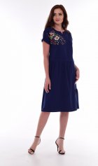 *Платье женское Ф-1-29р (темно-синий) от компании Новое Кимоно, г. Иваново