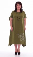 *Платье женское Ф-1-34в (зелёный) от компании Новое Кимоно, г. Иваново