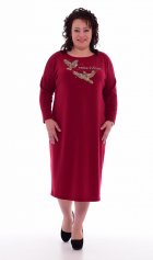 *Платье женское Ф-1-46 (бордо) от компании Новое Кимоно, г. Иваново
