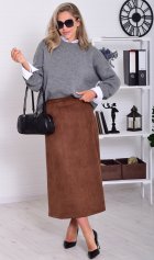 *Юбка женская Ф-9-010 (шоколад) от компании Новое Кимоно, г. Иваново *Юбка женская Ф-9-010 (шоколад) от компании Новое Кимоно, г. Иваново