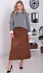 *Юбка женская Ф-9-010 (шоколад) от компании Новое Кимоно, г. Иваново