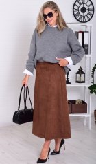 *Юбка женская Ф-9-010 (шоколад) от компании Новое Кимоно, г. Иваново *Юбка женская Ф-9-010 (шоколад) от компании Новое Кимоно, г. Иваново