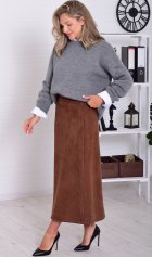 *Юбка женская Ф-9-010 (шоколад) от компании Новое Кимоно, г. Иваново *Юбка женская Ф-9-010 (шоколад) от компании Новое Кимоно, г. Иваново