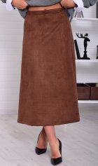 *Юбка женская Ф-9-010 (шоколад) от компании Новое Кимоно, г. Иваново