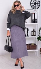 *Юбка женская Ф-9-010а (серый) от компании Новое Кимоно, г. Иваново