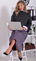 *Юбка женская Ф-9-010а (серый) от компании Новое Кимоно, г. Иваново