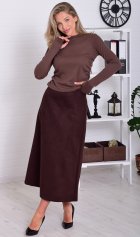 *Юбка женская Ф-9-010б (темный шоколад) от компании Новое Кимоно, г. Иваново *Юбка женская Ф-9-010б (темный шоколад) от компании Новое Кимоно, г. Иваново