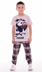 Пижама подростковая 11-052 (бежевый) Воронята от компании Новое Кимоно, г. Иваново