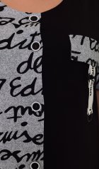 Халат женский 3-212а (серый+черный) от компании Новое Кимоно, г. Иваново Халат женский 3-212а (серый+черный) от компании Новое Кимоно, г. Иваново