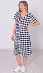 Халат женский 3-214а (мелкая клетка) от компании Новое Кимоно, г. Иваново