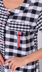 Халат женский 3-214а (мелкая клетка) от компании Новое Кимоно, г. Иваново