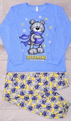 Пижама подростковая 12-102 (лимон) Тедди от компании Новое Кимоно, г. Иваново