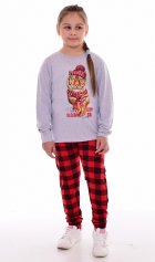 Пижама детская 7-297 (светло-серый) Тигр в шапке от компании Новое Кимоно, г. Иваново Пижама детская 7-297 (светло-серый) Тигр в шапке от компании Новое Кимоно, г. Иваново