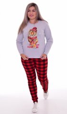 Пижама женская 1-216 (светло-серый) Тигр в шапке от компании Новое Кимоно, г. Иваново Пижама женская 1-216 (светло-серый) Тигр в шапке от компании Новое Кимоно, г. Иваново