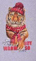 Пижама женская 1-216 (светло-серый) Тигр в шапке от компании Новое Кимоно, г. Иваново Пижама женская 1-216 (светло-серый) Тигр в шапке от компании Новое Кимоно, г. Иваново