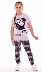 Пижама подростковая 12-104 (бежевый) Воронята от компании Новое Кимоно, г. Иваново Пижама подростковая 12-104 (бежевый) Воронята от компании Новое Кимоно, г. Иваново