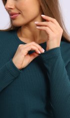 *Джемпер женский Ф-3-038б (малахитовый) от компании Новое Кимоно, г. Иваново