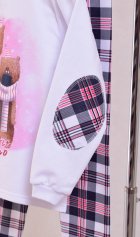 Пижама подростковая 12-076а (белый) от компании Новое Кимоно, г. Иваново