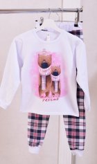 Пижама подростковая 12-076а (белый) от компании Новое Кимоно, г. Иваново