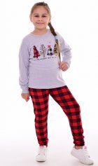 Пижама детская 7-298 (светло-серый) Елки от компании Новое Кимоно, г. Иваново