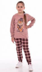 Пижама детская 7-297а (капучино) Тигр в шапке от компании Новое Кимоно, г. Иваново