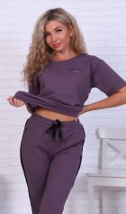 Костюм женский 5-316а (кофейно-серый) от компании Новое Кимоно, г. Иваново