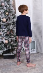 Пижама детская 7-308 (темно-синий) Лыжник от компании Новое Кимоно, г. Иваново