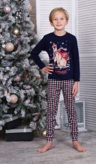 Пижама детская 7-308 (темно-синий) Лыжник от компании Новое Кимоно, г. Иваново