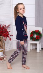 Пижама подростковая 12-110 (темно-синий) Лыжник от компании Новое Кимоно, г. Иваново
