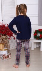Пижама подростковая 12-110 (темно-синий) Лыжник от компании Новое Кимоно, г. Иваново