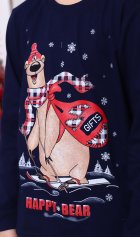 Пижама подростковая 12-110 (темно-синий) Лыжник от компании Новое Кимоно, г. Иваново