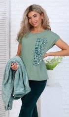 Костюм женский 5-322а (изумруд) от компании Новое Кимоно, г. Иваново