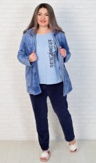 Костюм женский 5-322 (индиго) от компании Новое Кимоно, г. Иваново Костюм женский 5-322 (индиго) от компании Новое Кимоно, г. Иваново