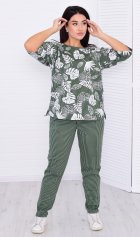 Костюм женский 5-323а (хаки) Монстера от компании Новое Кимоно, г. Иваново
