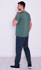 Пижама мужская 9-198 (изумруд) Енот от компании Новое Кимоно, г. Иваново Пижама мужская 9-198 (изумруд) Енот от компании Новое Кимоно, г. Иваново