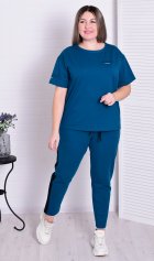 Костюм женский 5-316в (петроль) от компании Новое Кимоно, г. Иваново
