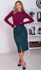 *Юбка женская Ф-9-08д (изумруд) от компании Новое Кимоно, г. Иваново *Юбка женская Ф-9-08д (изумруд) от компании Новое Кимоно, г. Иваново