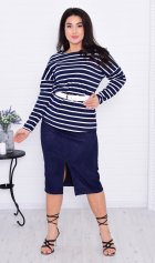 *Юбка женская Ф-9-08г (синий) от компании Новое Кимоно, г. Иваново