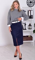 *Юбка женская Ф-9-08г (синий) от компании Новое Кимоно, г. Иваново