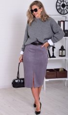 *Юбка женская Ф-9-08а (графит) от компании Новое Кимоно, г. Иваново *Юбка женская Ф-9-08а (графит) от компании Новое Кимоно, г. Иваново