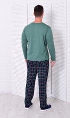 Пижама мужская 9-203 (изумруд) Дракон от компании Новое Кимоно, г. Иваново