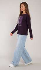 *Джемпер женский Ф-3-041 (черничный) от компании Новое Кимоно, г. Иваново