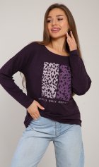 *Джемпер женский Ф-3-041 (черничный) от компании Новое Кимоно, г. Иваново *Джемпер женский Ф-3-041 (черничный) от компании Новое Кимоно, г. Иваново