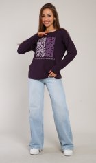 *Джемпер женский Ф-3-041 (черничный) от компании Новое Кимоно, г. Иваново