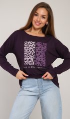 *Джемпер женский Ф-3-041 (черничный) от компании Новое Кимоно, г. Иваново
