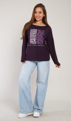 *Джемпер женский Ф-3-041 (черничный) от компании Новое Кимоно, г. Иваново *Джемпер женский Ф-3-041 (черничный) от компании Новое Кимоно, г. Иваново