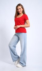 Футболка женская 6-203д (красный) от компании Новое Кимоно, г. Иваново