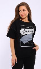 Костюм женский 5-346а (черный) от компании Новое Кимоно, г. Иваново