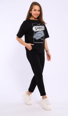 Костюм женский 5-346а (черный) от компании Новое Кимоно, г. Иваново